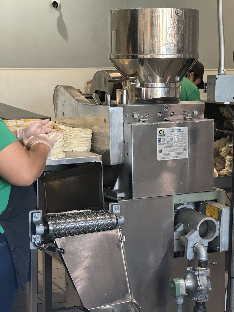 The tortilla machine in full production